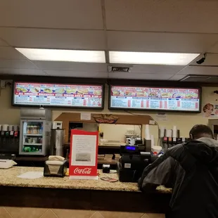 When you first walk in, American Eagle PROUDLY displayed over their order window, under a colorful, Patriotic menu board.