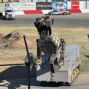 Fire breathing car eating monster