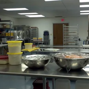 a large commercial kitchen