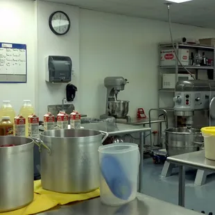the kitchen of a restaurant