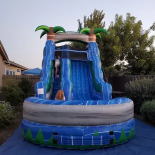 huge slide fit perfect in our backyard!