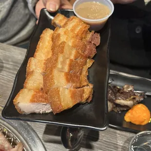 Lechon kawali (pork belly)