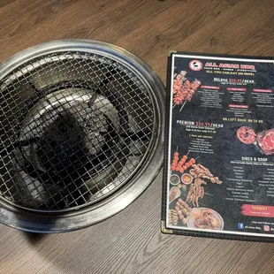 The tiny grill for a party of four