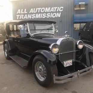 Rebuilt and installed a C6 trans for this 1924 Dodge Sedan