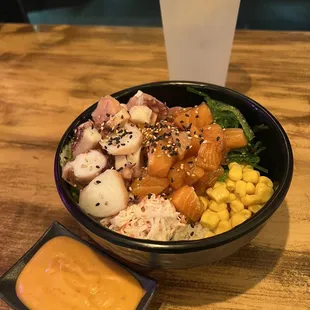 Spicy aioli on the side.