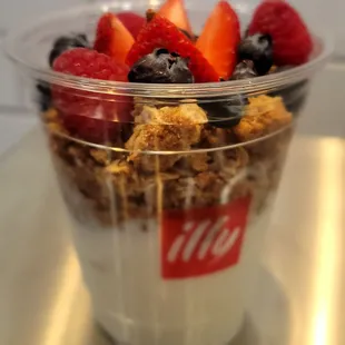 a bowl of cereal and berries