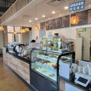 the interior of the restaurant