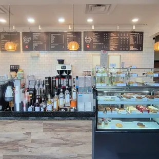 the interior of the restaurant