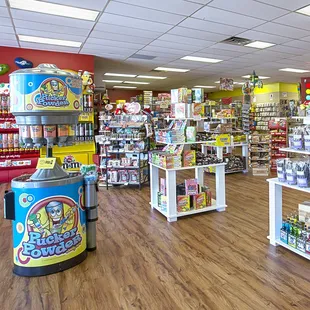 the inside of the store