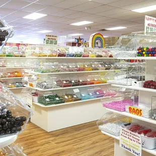 Over 600 bins of bulk candy!