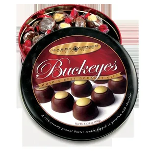 Indulge in the mouthwatering mix of milk chocolate and peanut butter with Harry London buckeyes