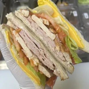 Turkey &amp; ham sandwich
