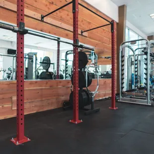 Squat Racks and Bumper Plates