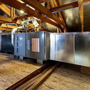 All Climate Air new furnace install in an attic.