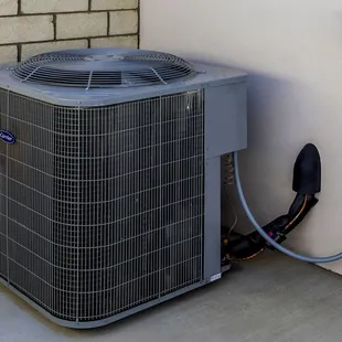 All Climate Air new install of ground mount condenser.