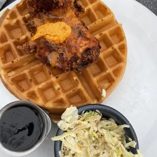 Chicken and waffles