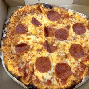 Pepperoni and cheese personal pizza