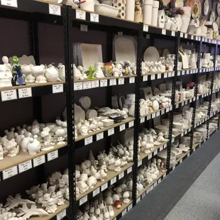 Ceramics to choose from.