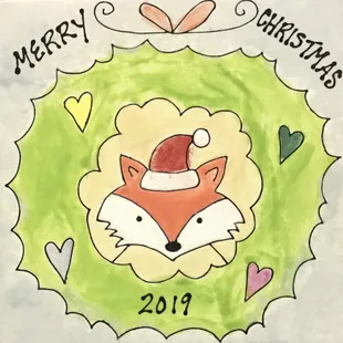 Art Tiles for All Year Long with Lines Pre-Fired for Easy Painting.  Make Great Trivets, Plaques and Dry Erase Message Boards