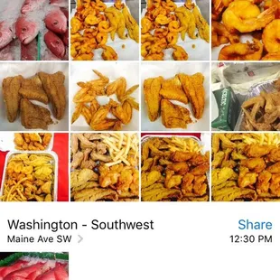 a selection of items