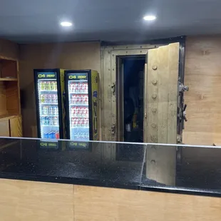 Front counter. Was once a bank I think. Pretty cool.