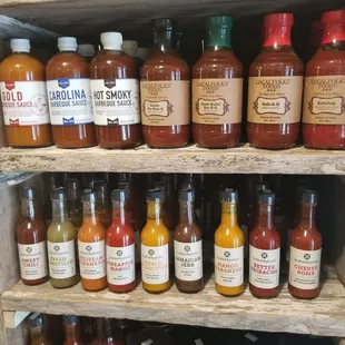 Bbq sauces &amp; hot sauce