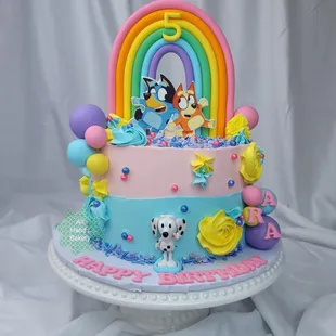 a birthday cake for a little girl