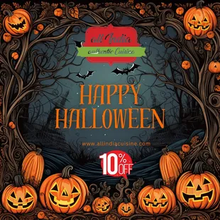 Spend Halloween with us and get 10% Off
