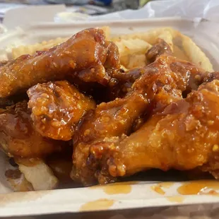 chicken wings and waffles
