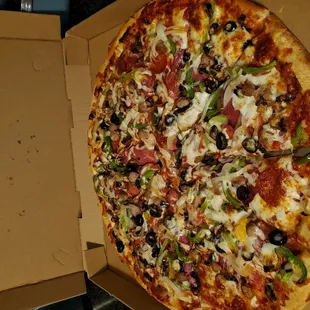 a pizza in a box