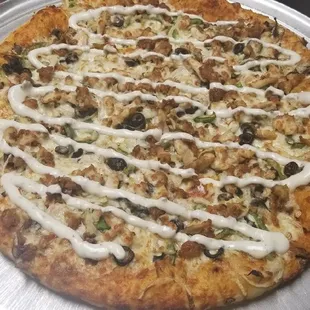 pizza, food