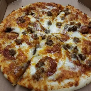 Pepperoni and sausage