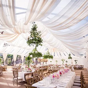 All Occasion rentals tent Draping