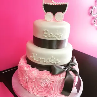 a three tiered cake