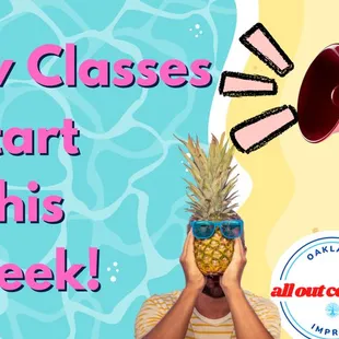 Our Summer Session of Improv Classes Start This Week and Next Week. Add some fun to your summer!