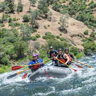 Summer rafting on the Tuolumne River