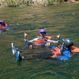 Plenty of time to relax and swim around on overnight Tuolumne rafting trips.