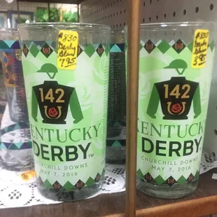 They have a few booths with collectibles. This one had a lot of Derby glasses.