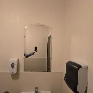 bathroom sink and mirror