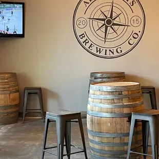 Indoor seating area.