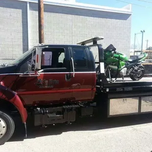 Motorcycle towing