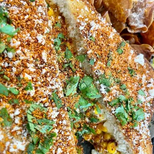 Elote grilled cheese