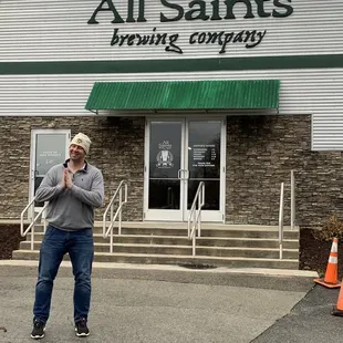 Praying before church