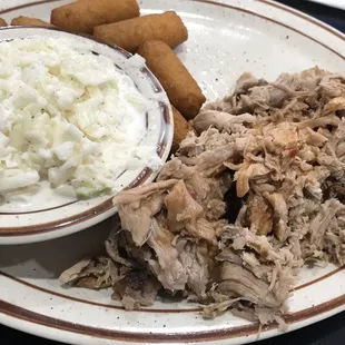 pulled pork and coleslaw