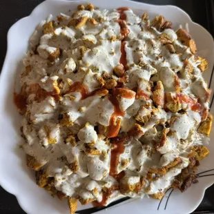 Chicken loaded fries