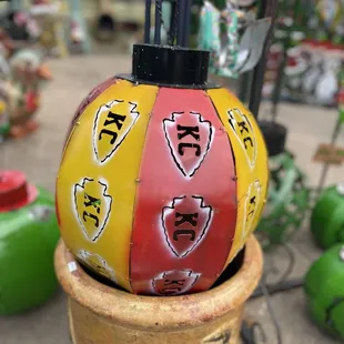 KC Chiefs metal ornament