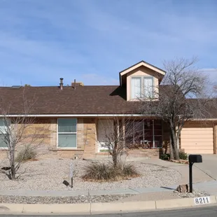 a home in a residential area