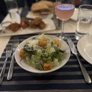 Caesar before the salmon lol