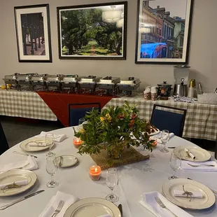 a table set for an event