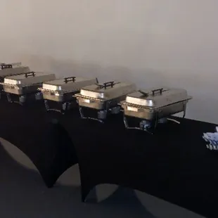 Catering set up for wedding